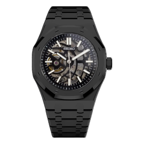 SEIKO ROYAL OAK | NAKED SKELETON BLACKOUT
