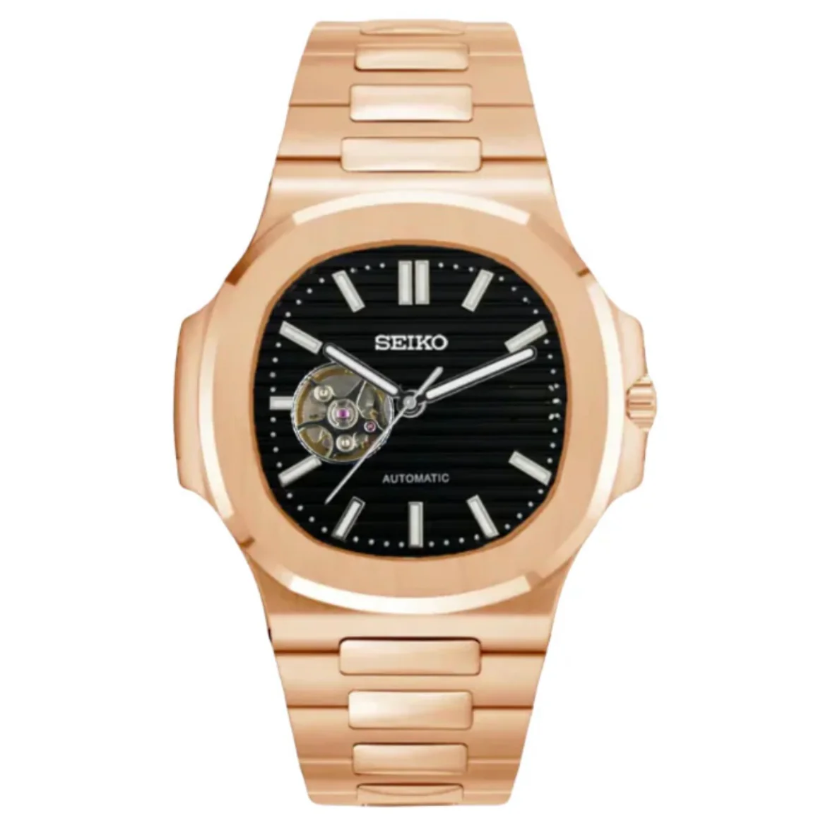 SEIKO NAUTILUS | OPEN HEART ROSE BLACK