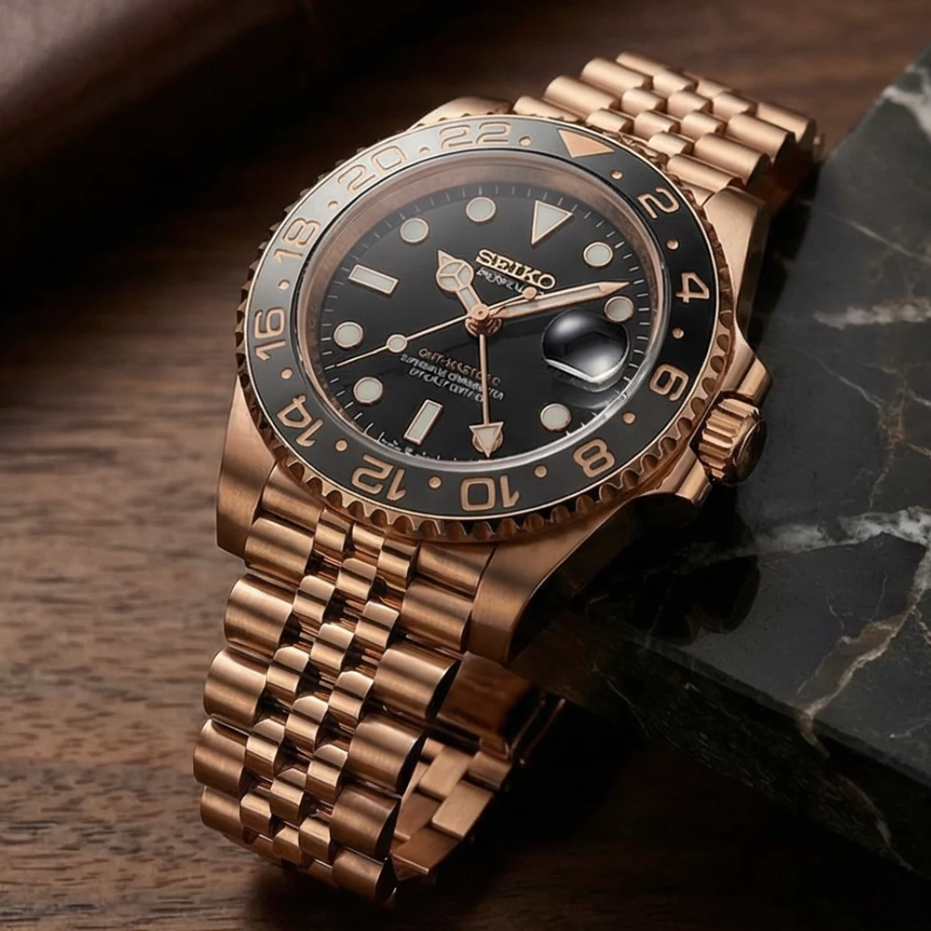 SEIKO GMT | PREMIUM ROSE GOLD