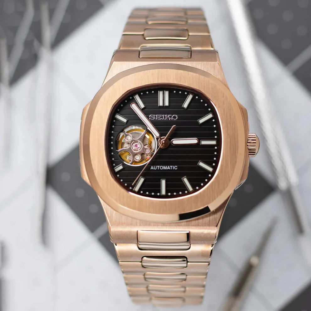 SEIKO NAUTILUS | OPEN HEART ROSE BLACK